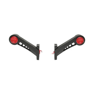 Set di lampade laterali  con LED, 12-24V, rosso-bianco, PVC elastico, Breckner Germany.