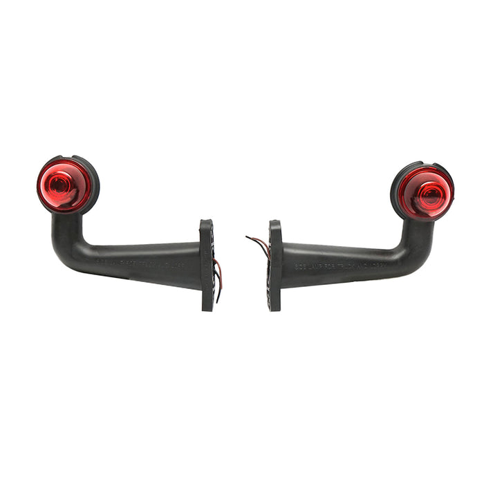 Set di lampade laterali  con LED, 24V, rosso-bianco, PVC dur