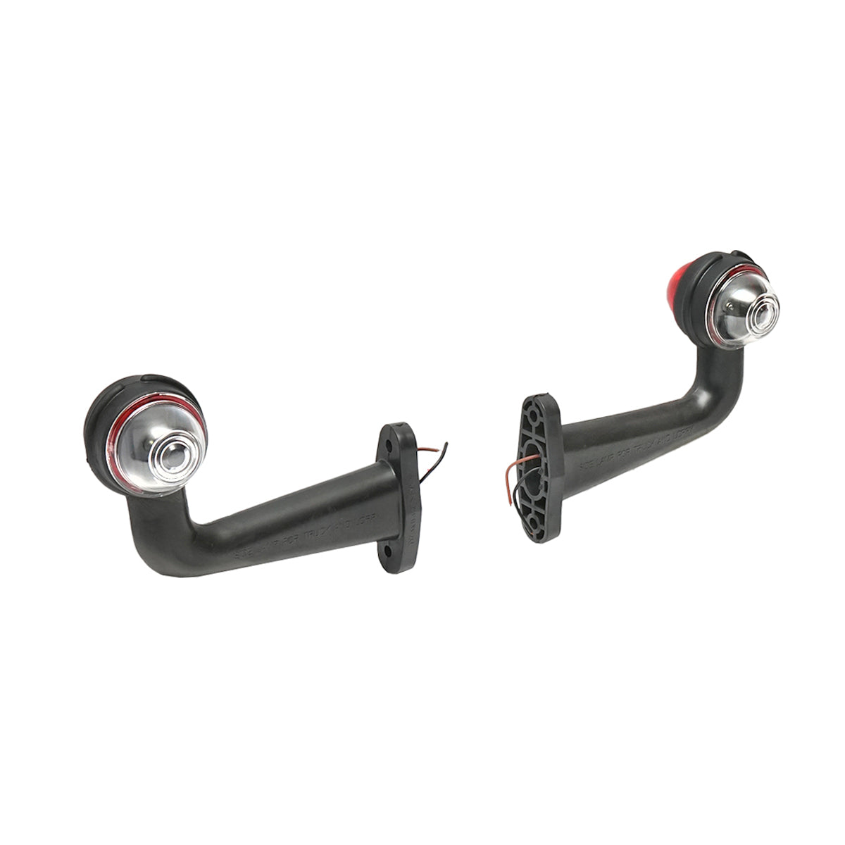 Set di lampade laterali  con LED, 24V, rosso-bianco, PVC dur