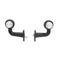 Set di lampade laterali  con LED-NEON, 12-24V, rosso-bianco, Breckner Germany, modello FR0148R/W