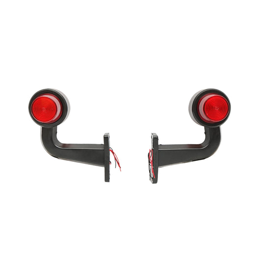 Set di lampade laterali  con LED-neon, 12-24V, rosso-giallo, Breckner Germany, modello FR0148R/Y