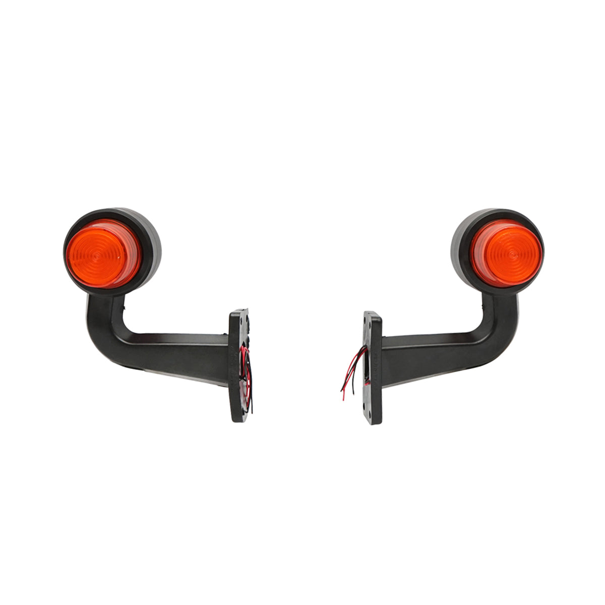 Set di lampade laterali  con LED-neon, 12-24V, rosso-giallo, Breckner Germany, modello FR0148R/Y