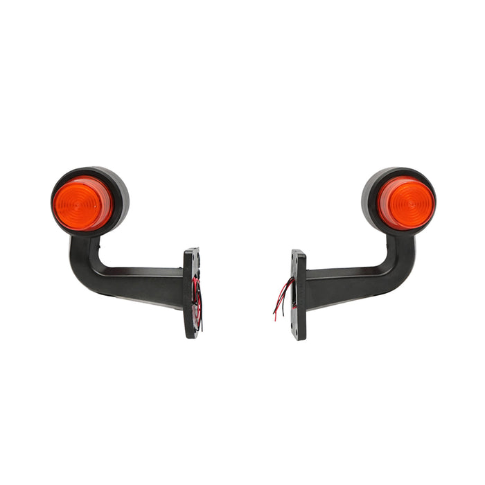 Set di lampade laterali  con LED-neon, 12-24V, rosso-giallo, Breckner Germany, modello FR0148R/Y