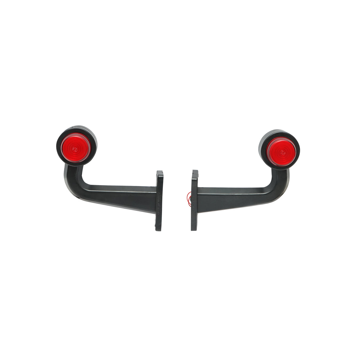 Set di lampade laterali con LED NEON, 12-24V, rosso-bianco, Breckner Germany