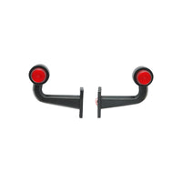 Set di lampade laterali con LED NEON, 12-24V, rosso-bianco, Breckner Germany