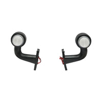 Set di lampade laterali con LED NEON, 12-24V, rosso-bianco, Breckner Germany