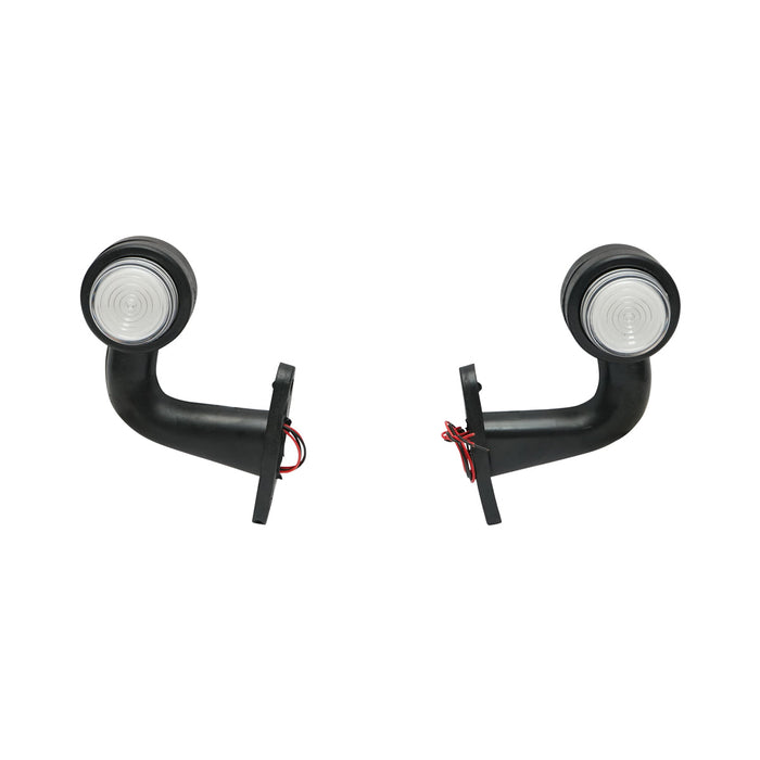 Set di lampade laterali con LED NEON, 12-24V, rosso-bianco, Breckner Germany