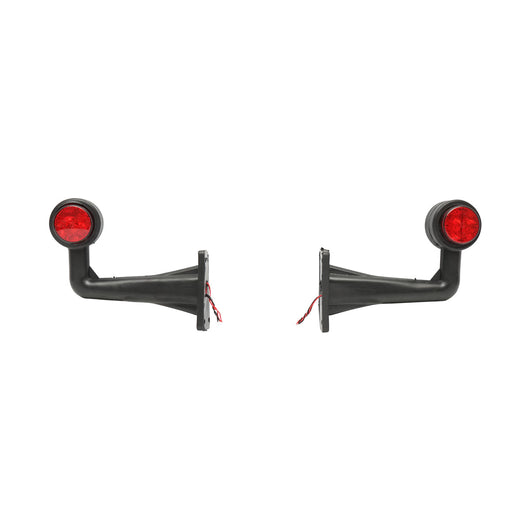 Set di lampade laterali con LED, 12-24V, rosso-bianco, Breckner Germany