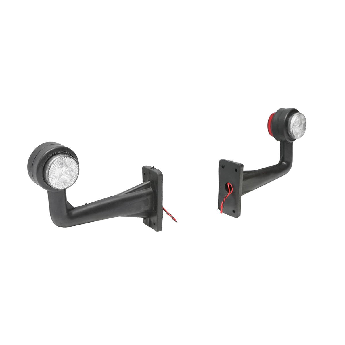 Set di lampade laterali con LED, 12-24V, rosso-bianco, Breckner Germany