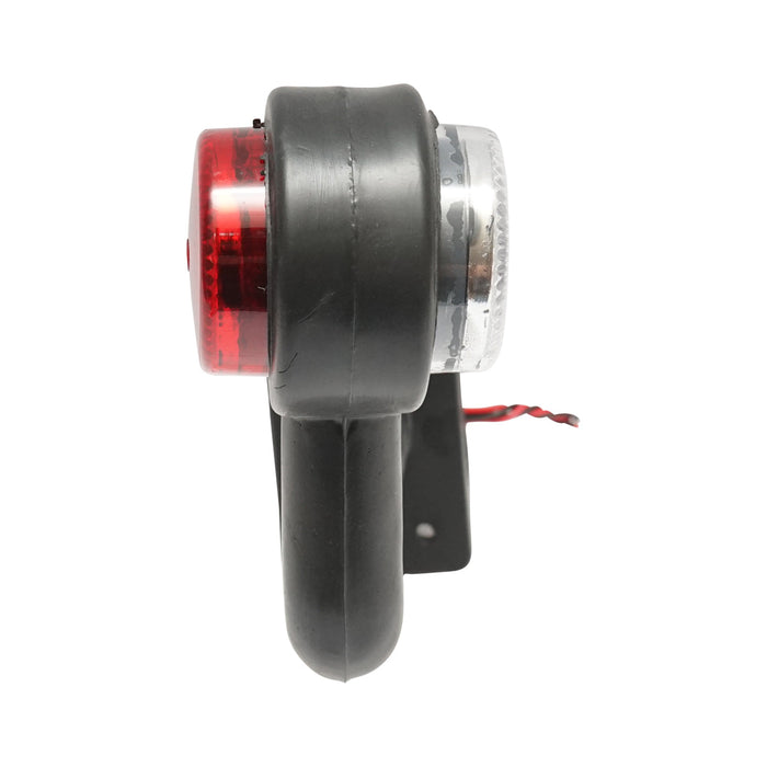 Set di lampade laterali con LED, 12-24V, rosso-bianco, Breckner Germany