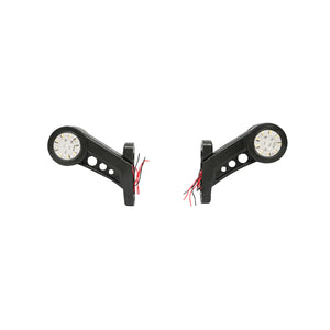 Set di lampade laterali con LED, 12-24V, rosso-bianco, PVC elastico, Breckner Germany