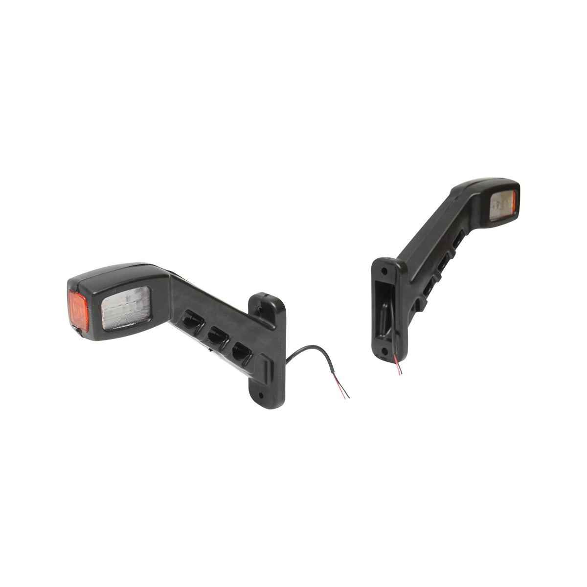 Set di lampade laterali con LED, 12-24V, rosso-bianco-giallo, Breckner Germany, modello FR 0132.