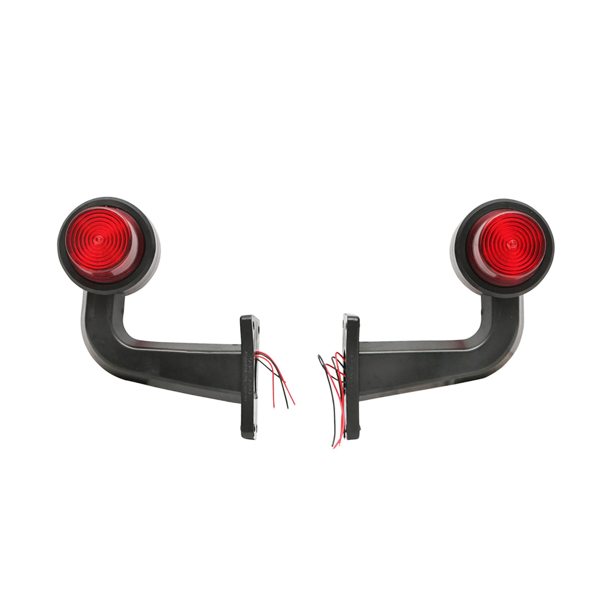 Set di lampade laterali con LED, 12-24V, rosso-giallo, Breckner Germany, modello FR0147R/Y