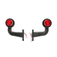 Set di lampade laterali con LED, 12-24V, rosso-giallo, Breckner Germany, modello FR0147R/Y