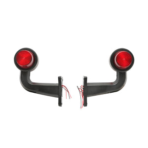 Set di lampade laterali con LED, 12-24V, rosso-giallo, Breckner Germany, modello FR0147R/Y