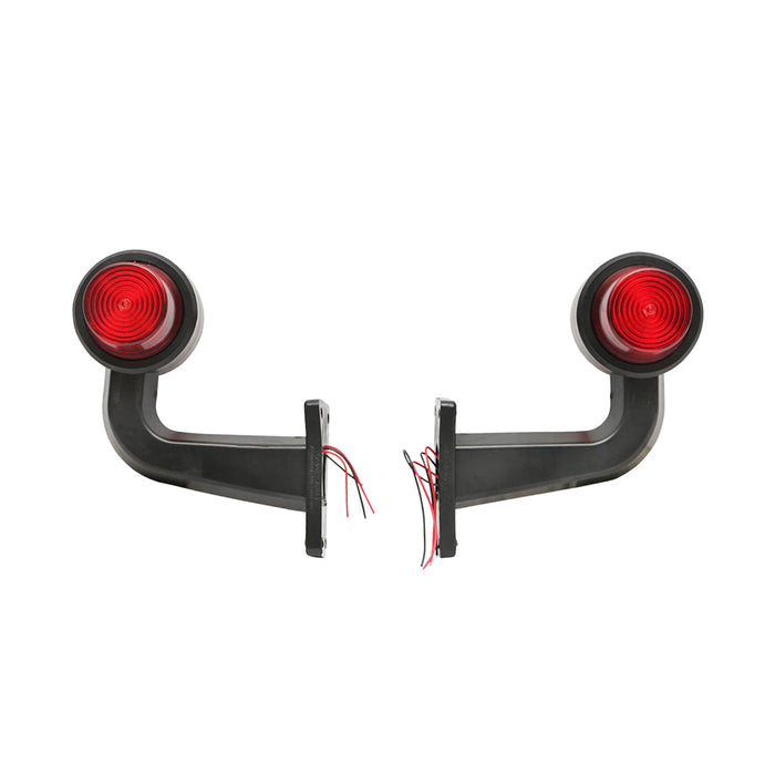 Set di lampade laterali con LED, 12-24V, rosso-giallo, Breckner Germany, modello FR0147R/Y