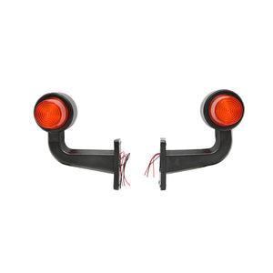 Set di lampade laterali con LED, 12-24V, rosso-giallo, Breckner Germany, modello FR0147R/Y