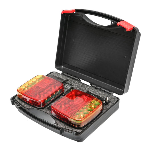 Set di lampade magnetici con controllo wireless, 12/24V, batteria 3.7V/2000mAh, cavo IP65, Breckner Germany