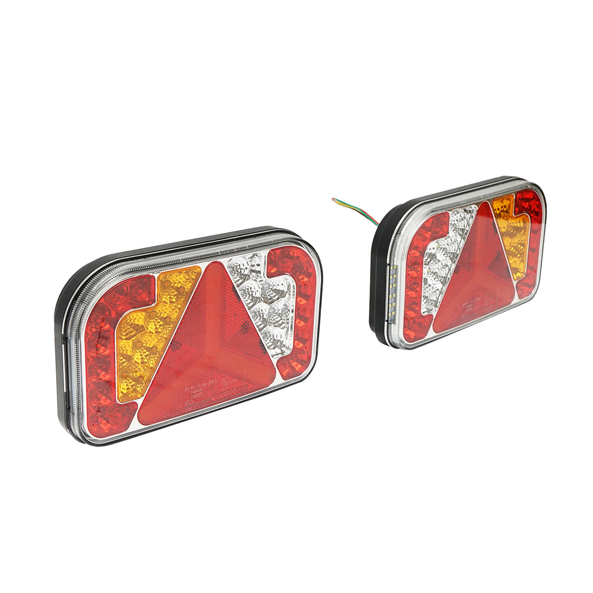 Set di lampade posteriori LED per rimorchio, 12-24V, 235x140x38 mm, Breckner Germany