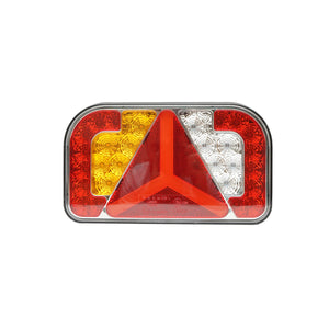 Set di lampade posteriori LED per rimorchio, 12-24V, 235x140x38 mm, Breckner Germany