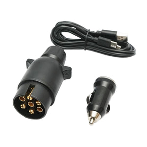 Set di lampade posteriori LED per rimorchio, 12-24V, con magnete e controllo wireless, batteria 3.7V/2000mAh, IP65, Breckner Germany.