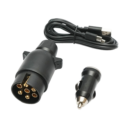 Set di lampade posteriori LED per rimorchio, 12-24V, con magnete e controllo wireless, batteria 3.7V/2000mAh, IP65, Breckner Germany.