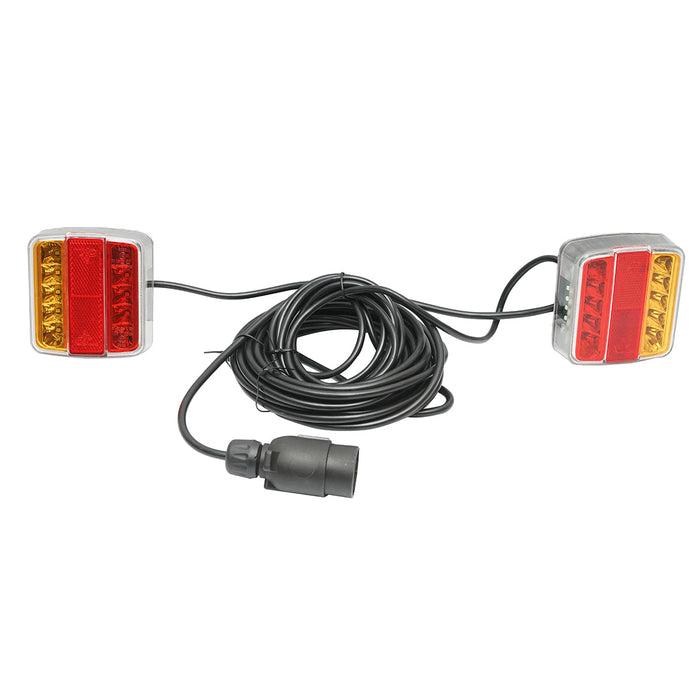 Set di lampade posteriori LED per rimorchio, con cavo di 2,5/7 metri e connettore a 7 pin, Breckner Germany
