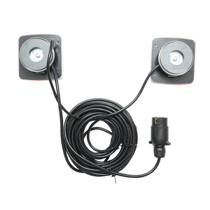 Set di lampade posteriori LED per rimorchio, con cavo di 2,5/7 metri e connettore a 7 pin, Breckner Germany
