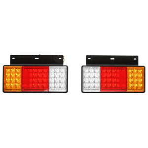 Set di lampade posteriori per camion con LED, 320x193 mm, 24V, Breckner Germany.