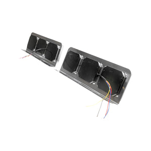 Set di lampade posteriori per camion con LED, senza segnalazione, 598x220 mm, 12/24V, Breckner Germany