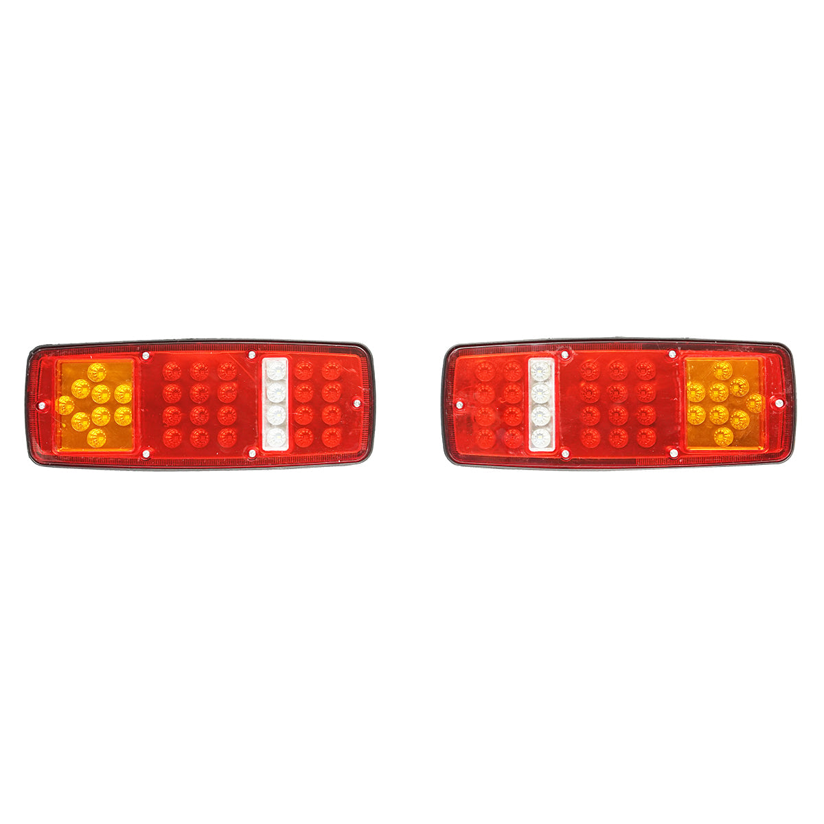 Set di lampade posteriori per camion, LED, 280x105 mm, 24V, Breckner Germany.