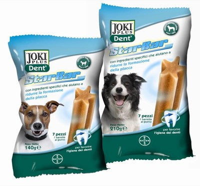 BARRETTE PER IGIENE ORALE DENTI PER CANI JOKI DENT STARBAR GR.140