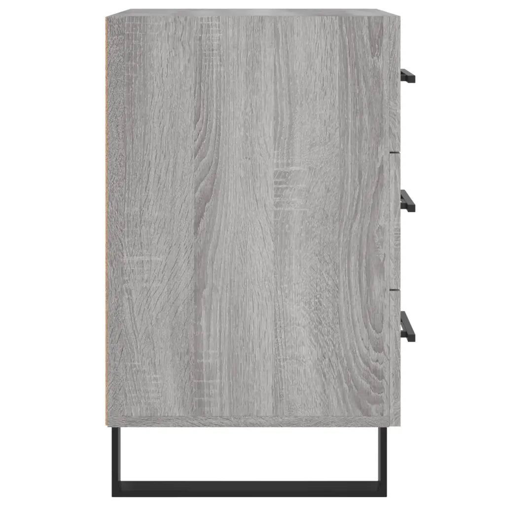 vidaXL Comodino Grigio Sonoma 40x40x66 cm in Legno Multistrato