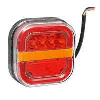 Set di lampi posteriori LED per rimorchio/camion, 12-24V, 97x95x34 mm, Breckner Germany