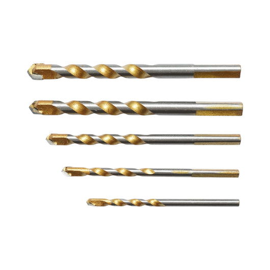 Set di punte multifunzione Crownman da 5 pezzi da 5-12 mm per metallo, alluminio, legno, PVC, piastrelle