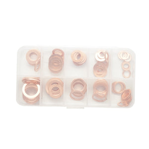 Set di rondelle di rame fi6 - fi14 100 pezzi