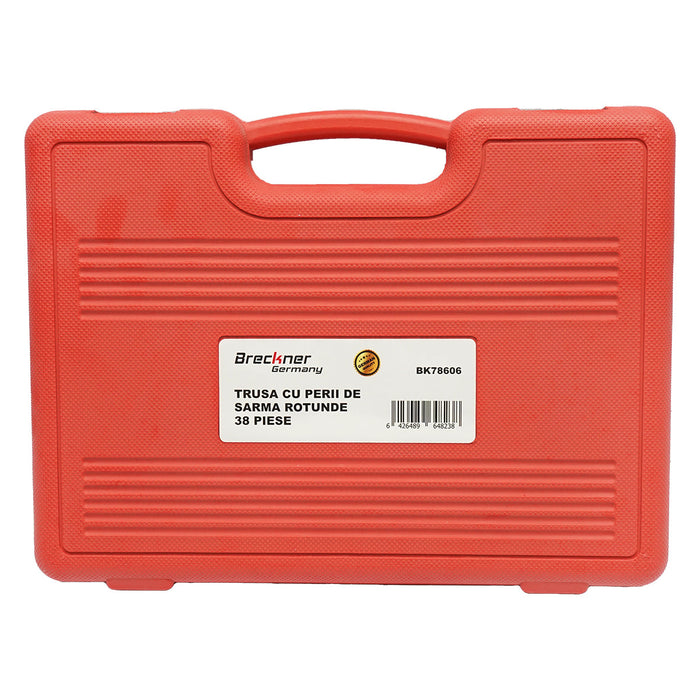 Set di spazzole di filo metallico rotonde, 38 pezzi, Breckner Germany