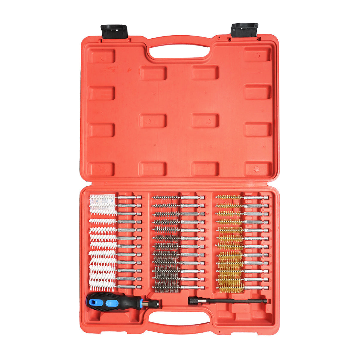 Set di spazzole di filo metallico rotonde, 38 pezzi, Breckner Germany