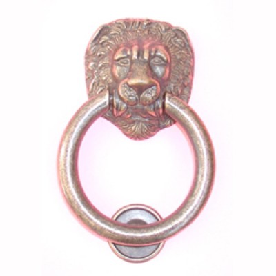 BATTENTE BATTIPORTA PER PORTONI ANELLO LEONE GRANDE CM. 20