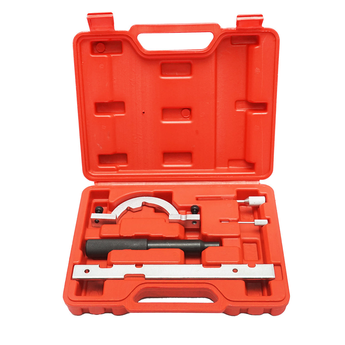 Set di strumenti per bloccare e fissare la distribuzione OPEL 1.0 12V, 1.2 16V, 1.4 16V benzina, 5 pezzi Breckner Germany