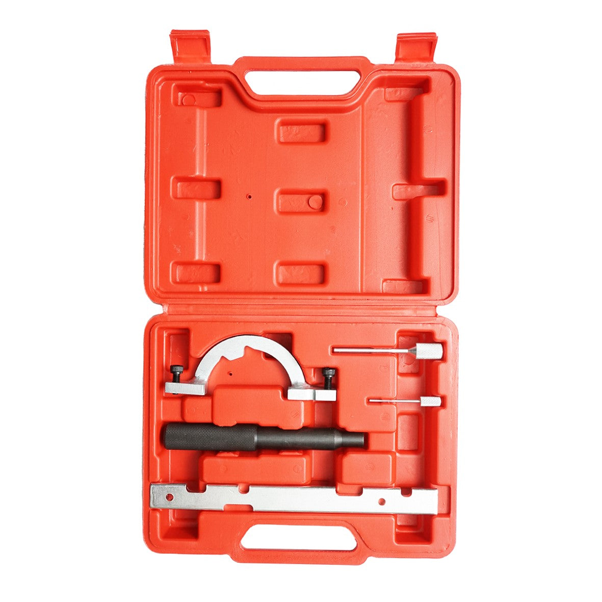 Set di strumenti per bloccare e fissare la distribuzione OPEL 1.0 12V, 1.2 16V, 1.4 16V benzina, 5 pezzi Breckner Germany