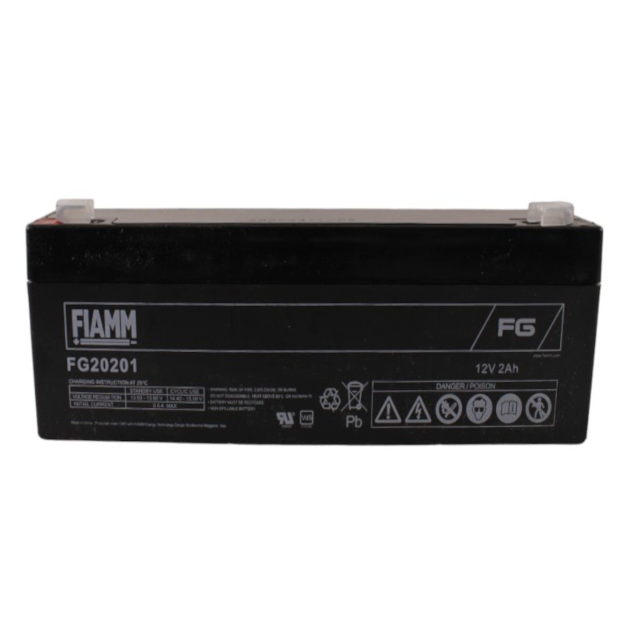 Batteria al piombo sigillata 12V 2Ah 178x35x67mm Fiamm