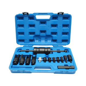 Set di strumenti per estrarre iniettori bloccati con martello, 14 pezzi Breckner Germany