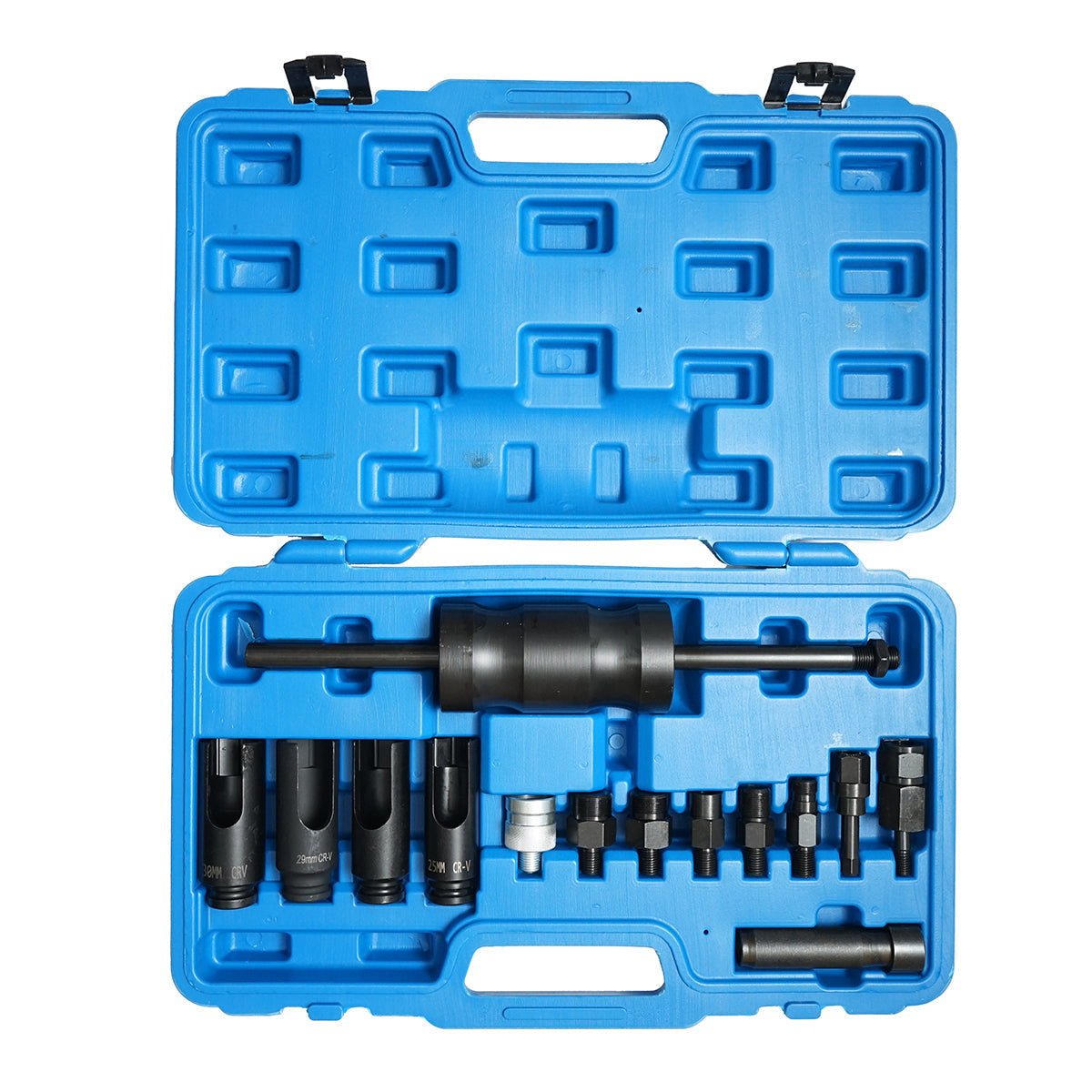 Set di strumenti per estrarre iniettori bloccati con martello, 14 pezzi Breckner Germany