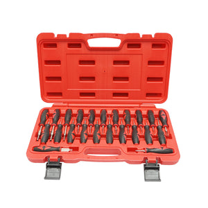 Set di strumenti per rimuovere pin e terminali da connettori elettrici auto, 23 pezzi Breckner Germany