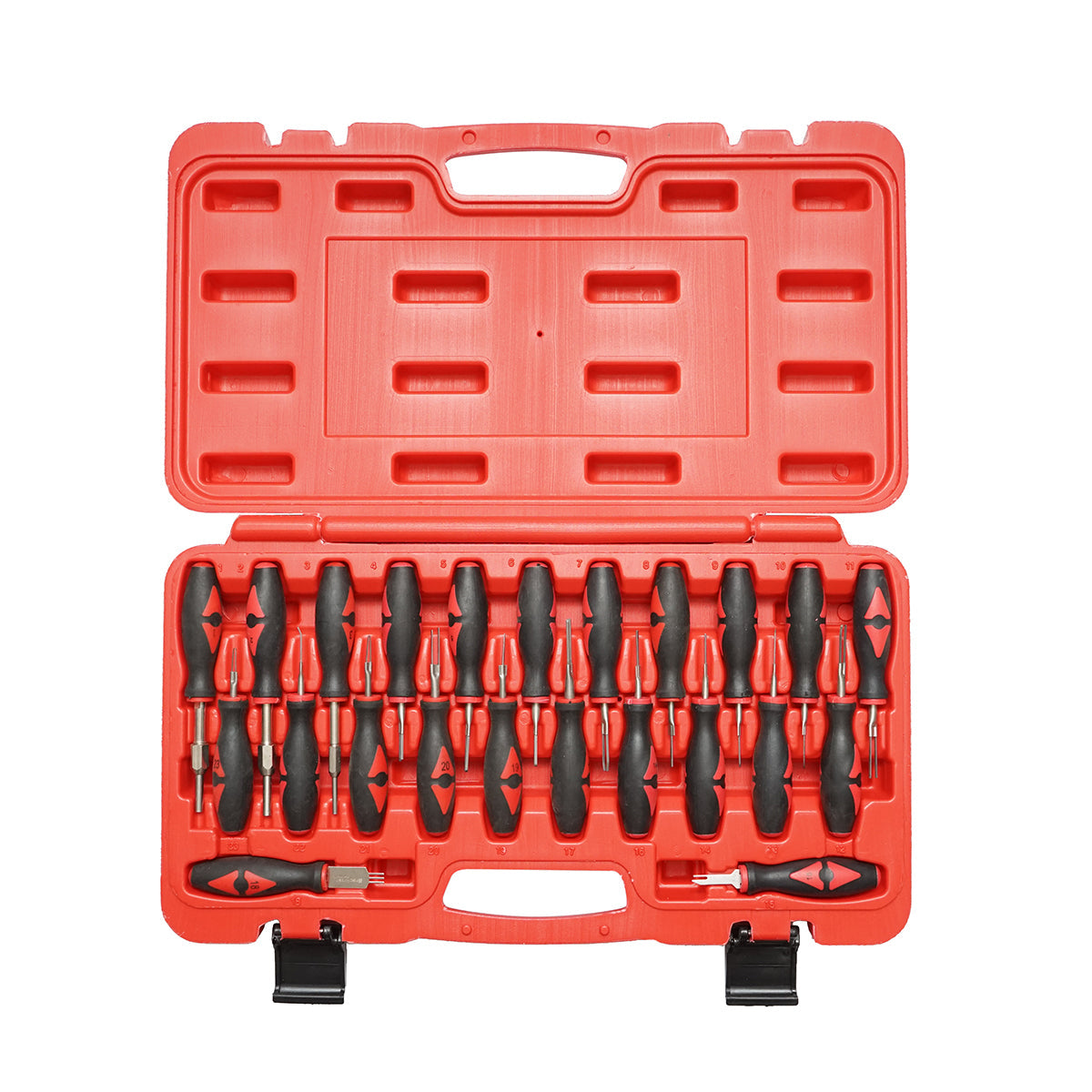 Set di strumenti per rimuovere pin e terminali da connettori elettrici auto, 23 pezzi Breckner Germany