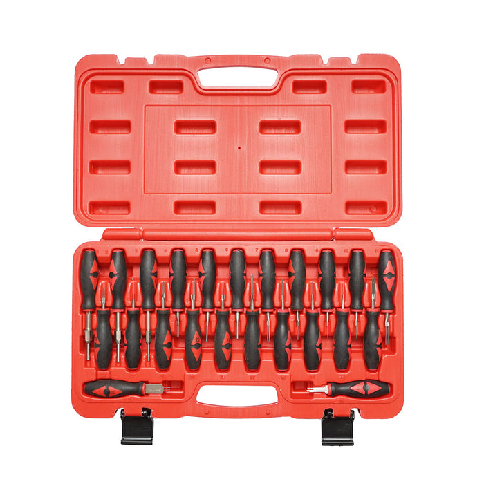 Set di strumenti per rimuovere pin e terminali da connettori elettrici auto, 23 pezzi Breckner Germany