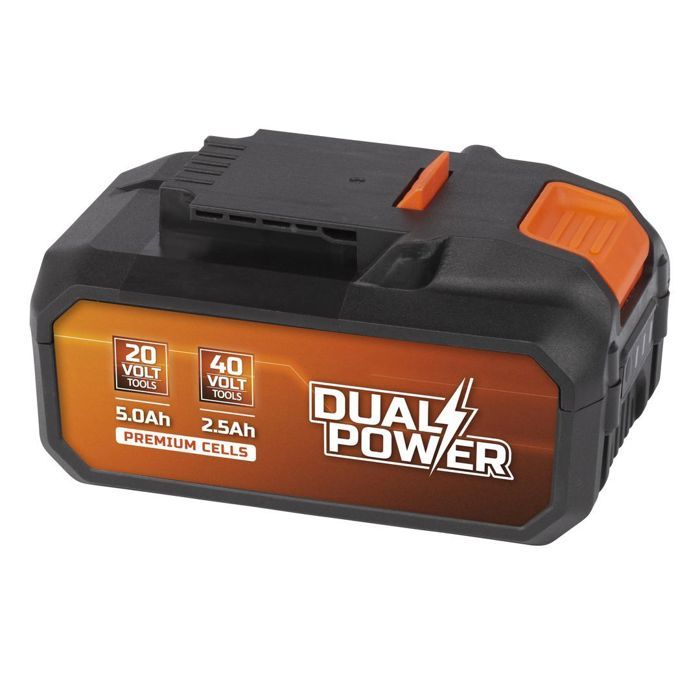 Batteria da 2x20V 2,5Ah per strumento 40V o 5Ah su strumento POWDP9037 a doppia potenza 20V - Compatibile con strumenti 40 V & 20 V