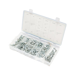 Set di viti autoforanti per lamiera con testa esagonale, 200 pezzi