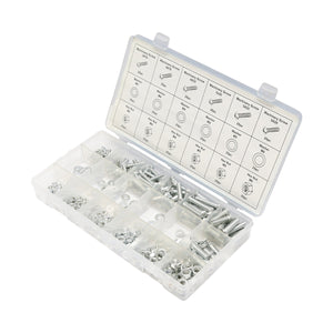 Set di viti metriche a croce, dadi e rondelle piatte, 420 pezzi.